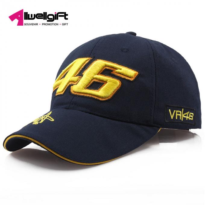 Gorra de béisbol acing de los deportes del sombrero de la motocicleta de la taza del béisbol del sombrero del panel del bordado 6 de Digitaces de la promoción de la moda