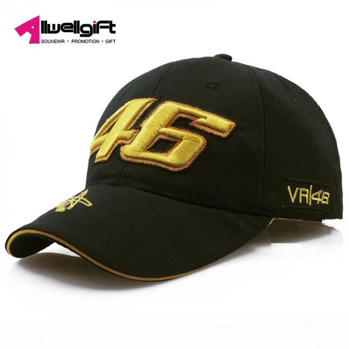 Gorra de béisbol acing de los deportes del sombrero de la motocicleta de la taza del béisbol del sombrero del panel del bordado 6 de Digitaces de la promoción de la moda