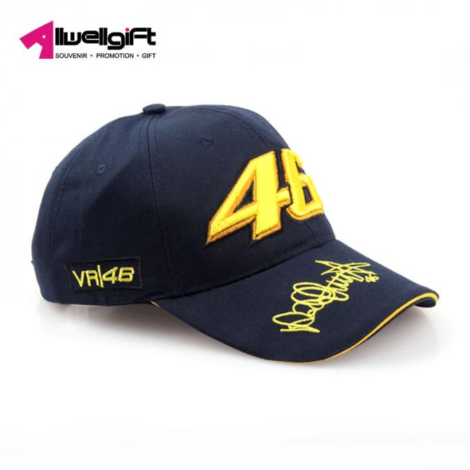 Gorra de béisbol acing de los deportes del sombrero de la motocicleta de la taza del béisbol del sombrero del panel del bordado 6 de Digitaces de la promoción de la moda