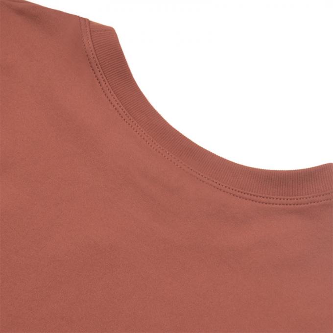 Las mujeres de la camiseta del jersey del bordado de la flor del cuello de O sueltan top del algodón del verano 2021 rosados causales de las camisetas de manga corta el nuevo