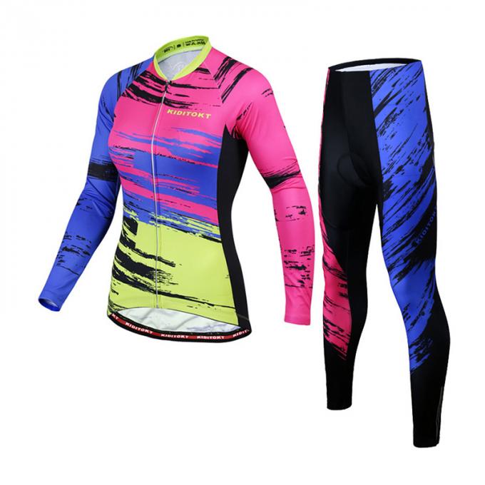 polainas de ciclo respirables de la mujer de la ropa de la venta de la moda del logotipo del deporte del diseño de encargo caliente de la ropa