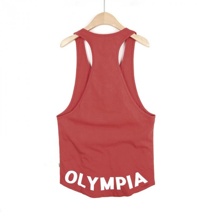 El gimnasio al por mayor de encargo de la aptitud de los hombres del levantamiento de pesas se divierte la ropa de secado rápido del entrenamiento de la elasticidad colorida del gimnasio de las camisetas sin mangas