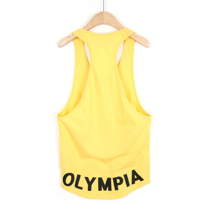 El gimnasio al por mayor de encargo de la aptitud de los hombres del levantamiento de pesas se divierte la ropa de secado rápido del entrenamiento de la elasticidad colorida del gimnasio de las camisetas sin mangas
