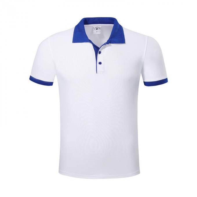 Nuevo camiseta modificada para requisitos particulares polo unisex polivinílico del logotipo de la solapa del cuello cisne de la manga del cortocircuito del estilo