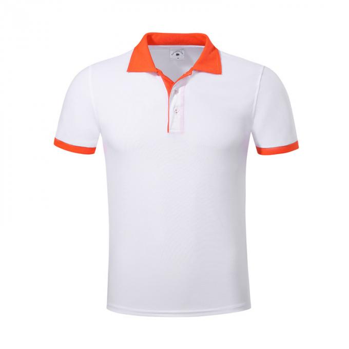 Nuevo camiseta modificada para requisitos particulares polo unisex polivinílico del logotipo de la solapa del cuello cisne de la manga del cortocircuito del estilo