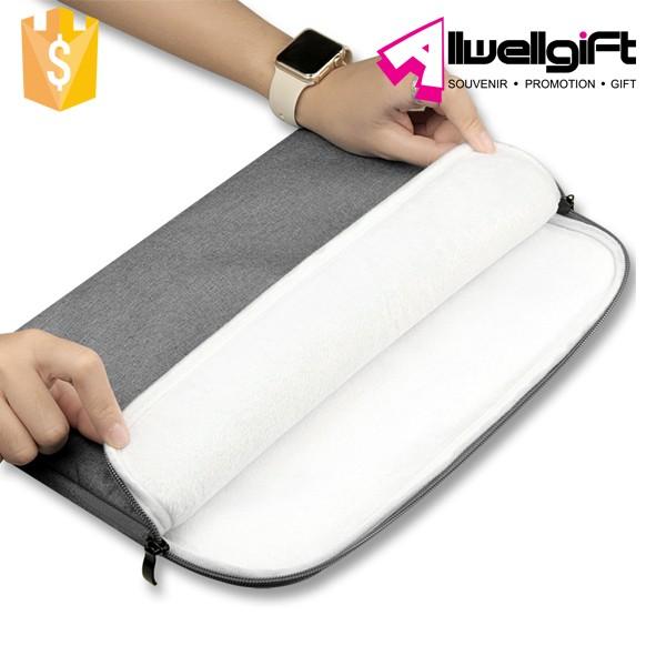 Manga de bolso material de nylon del protector del ordenador portátil del cuaderno para el libro 11 del mac