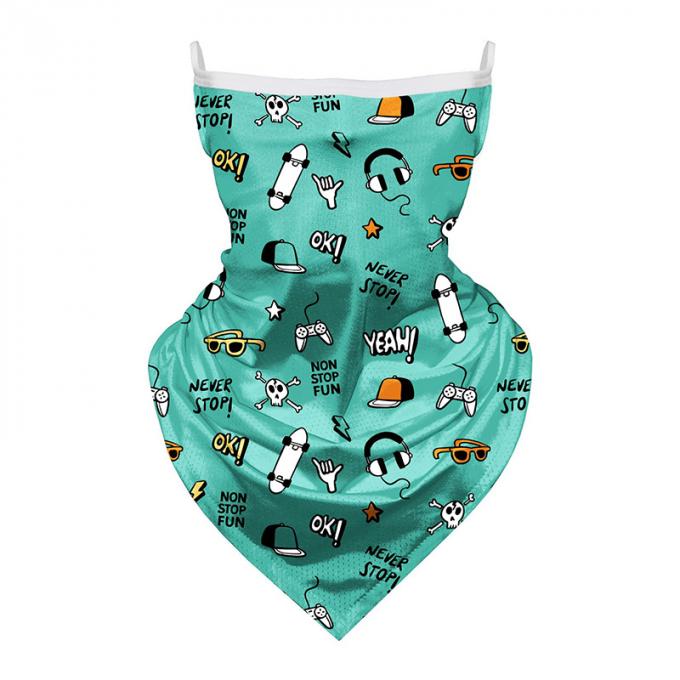 Bandanas respirables de la bufanda del unicornio de la historieta de los niños con la protección de Sun de los niños de los lazos del oído