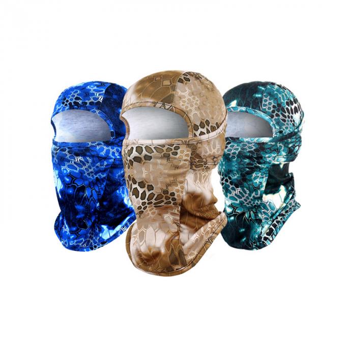 Casco de ciclo del pasamontañas de la serpiente del camuflaje de la mascarilla del camuflaje de la caza de la máscara del polvo de la taza de la cara llena del escudo anti elástico de alta calidad de la boca