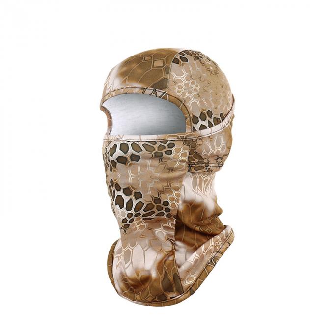 Casco de ciclo del pasamontañas de la serpiente del camuflaje de la mascarilla del camuflaje de la caza de la máscara del polvo de la taza de la cara llena del escudo anti elástico de alta calidad de la boca
