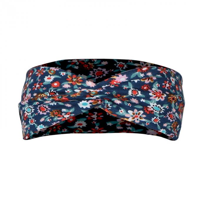 Flor de encargo de la moda impresa para modelar los accesorios coloridos del pelo de las mujeres del bebé de las vendas peludas recién nacidas de las diademas para el pelo
