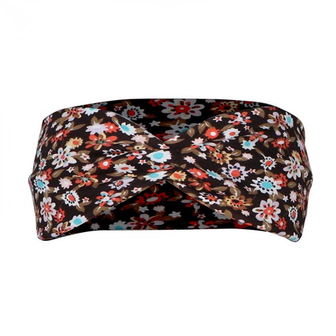 Flor de encargo de la moda impresa para modelar los accesorios coloridos del pelo de las mujeres del bebé de las vendas peludas recién nacidas de las diademas para el pelo