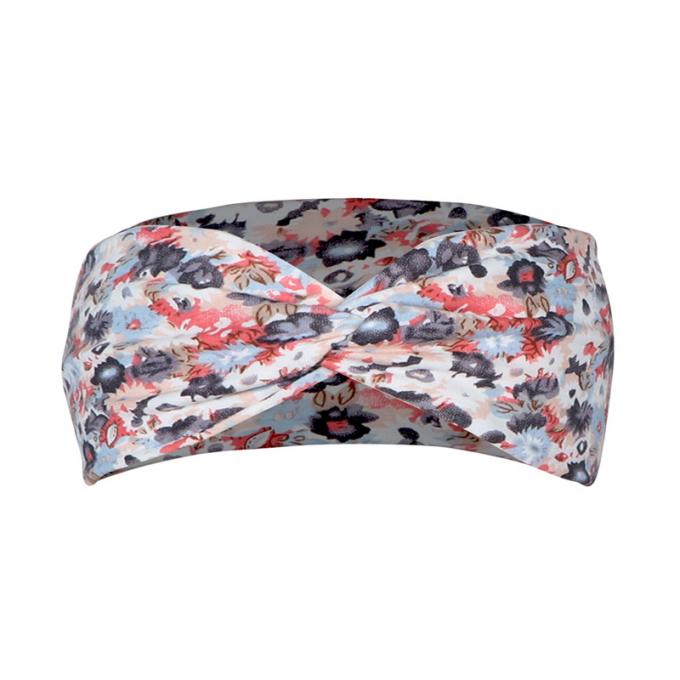 Flor de encargo de la moda impresa para modelar los accesorios coloridos del pelo de las mujeres del bebé de las vendas peludas recién nacidas de las diademas para el pelo