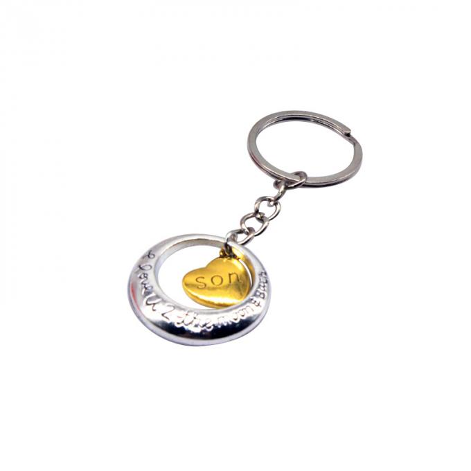 la aduana vende al por mayor el nuevo metal precioso creativo de la aleación del cinc del regalo del coche de la forma del corazón keychian