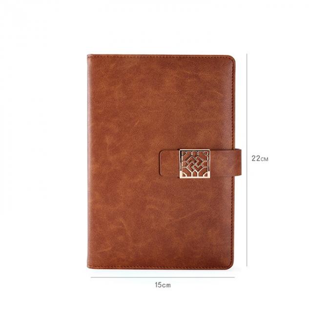 Cuaderno de los efectos de escritorio del diario de la PU del hardcover A5 con el cierre magnético