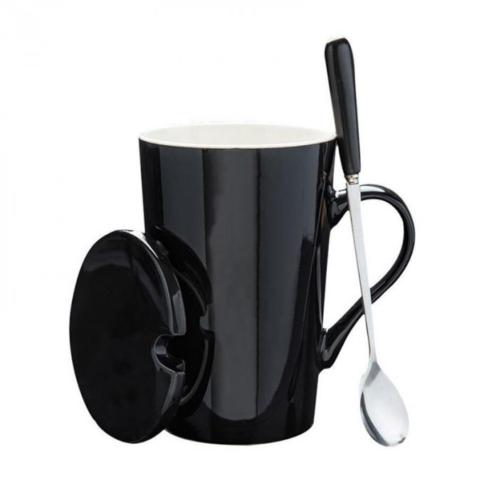 La aduana de alta calidad imprimió CUPS de cerámica del vaso del café de 12 tazas de la constelación con el mate del drinkware de la tapa y de la cuchara multicolor