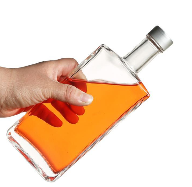 Botella de agua de cristal con el recipiente hermético reutilizable de la tapa ancha de la boca del plástico protector para los deportes y el viaje - BPA libre