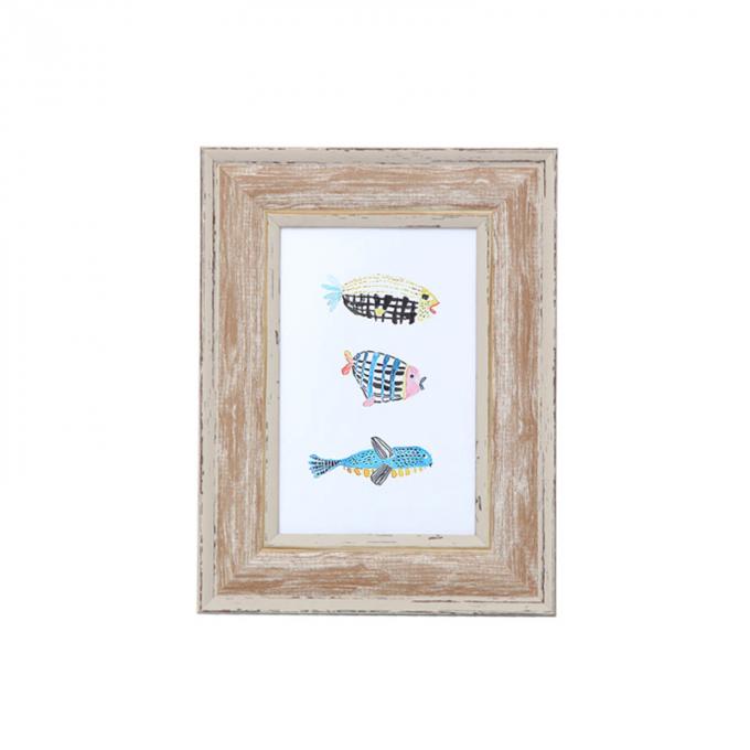 sistema de madera al por mayor personalizado diseño creativo modificado para requisitos particulares del marco de la foto de la imagen de la pared cuadrada del logotipo