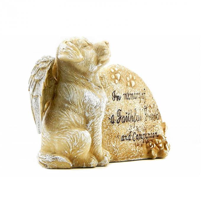 Piedra sepulcral creativa de encargo del animal doméstico de la artesanía de la resina de la decoración del hogar 3D del recuerdo de las ventas al por mayor