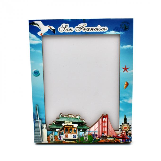 Marco de madera de la foto de la decoración de los E.E.U.U. San Francisco Tourist del regalo casero del recuerdo