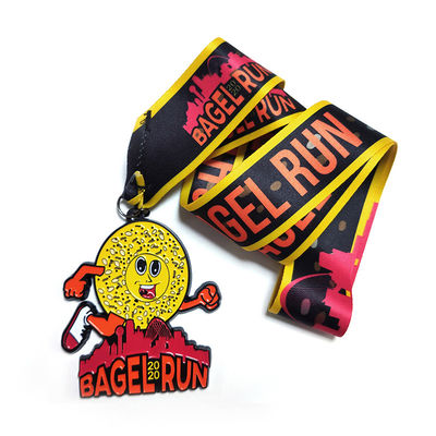 Wholesale Cheap Custom Design Your Own Zinc Alloy 3D Gold Metal Award Marathon Running Sport Medal